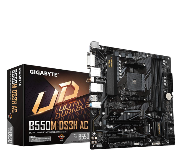 GIGABYTE Płyta główna Gigabyte B550M DS3H AC - 1115615 - zdjęcie